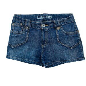 dark denim shorts  for women by  Illegal Jeans size 9
